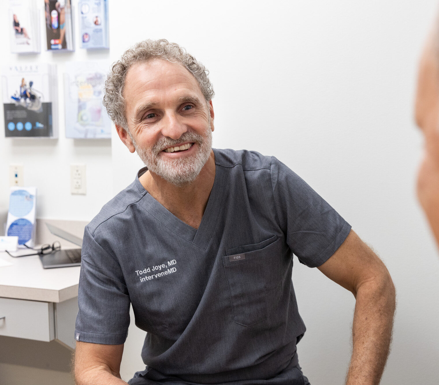 An InterveneMD provider is having a consultation with a patient for lip filler in Mt. Pleasant.