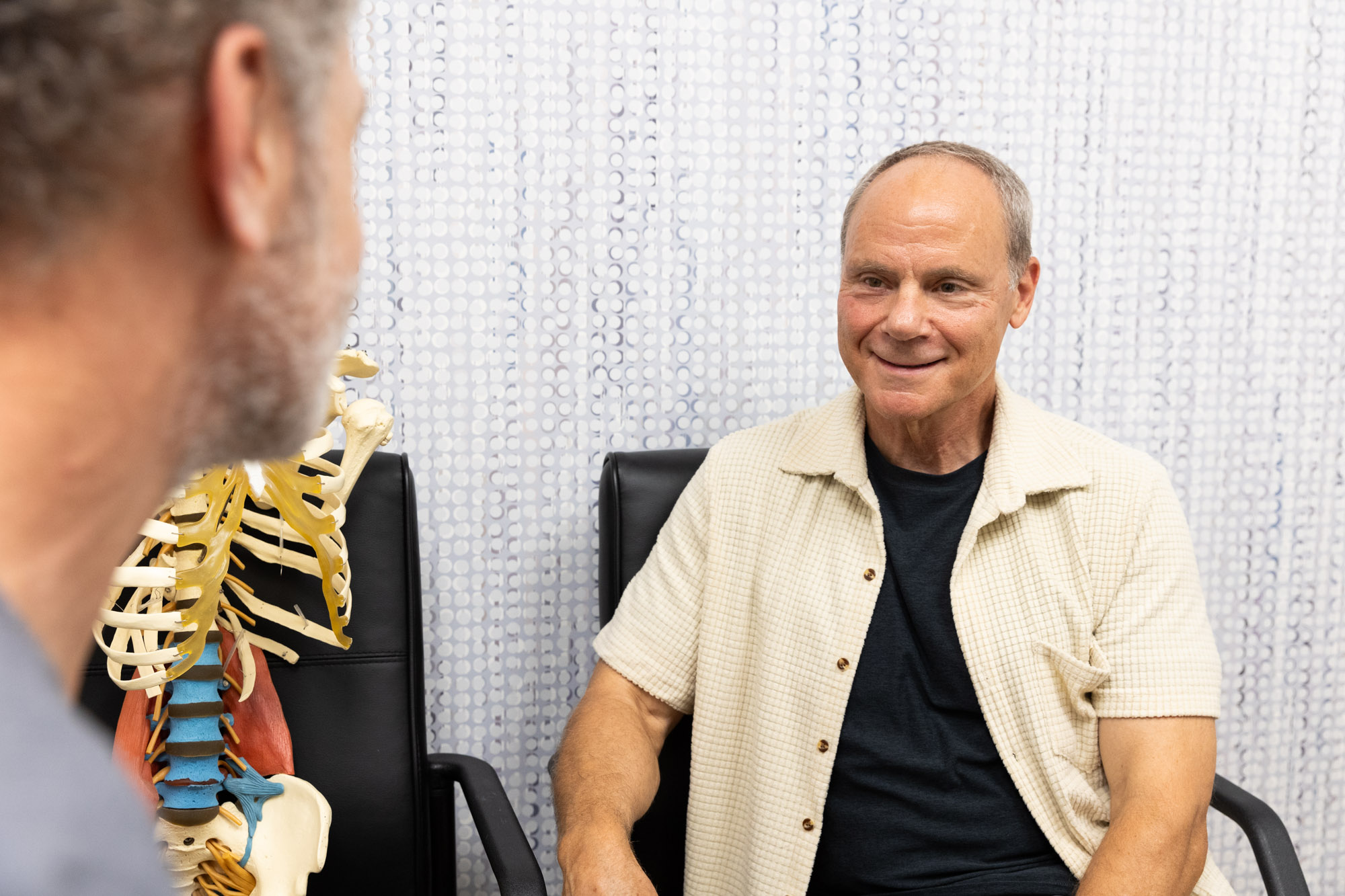 A patient is speaking with an InterveneMD provider about lip filler in Mt. Pleasant.